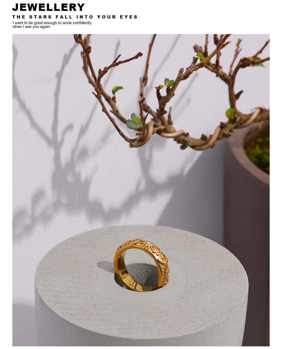 Sun Star Moon Ring