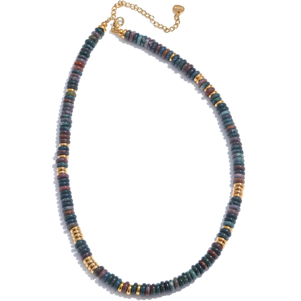 Colorful Natural Stone Beads Handmade Necklaces