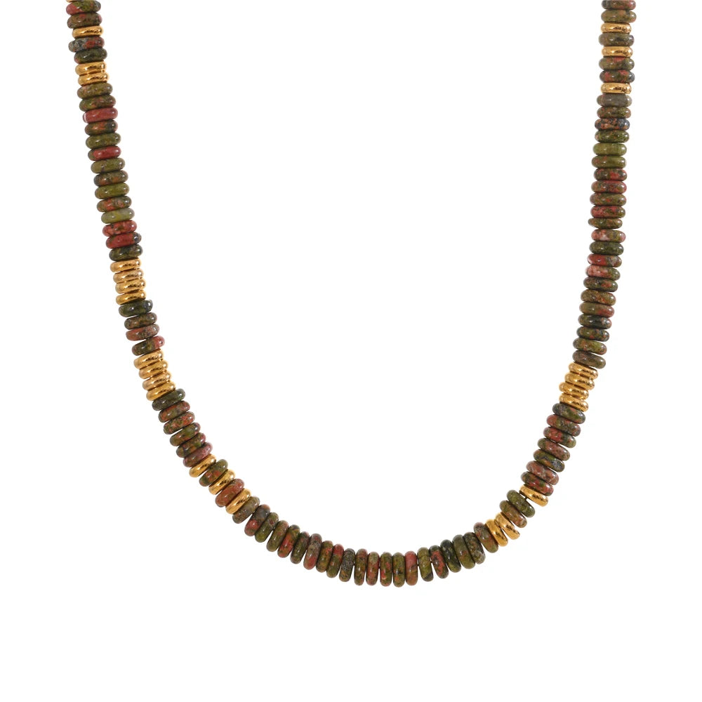 Colorful Natural Stone Beads Handmade Necklaces