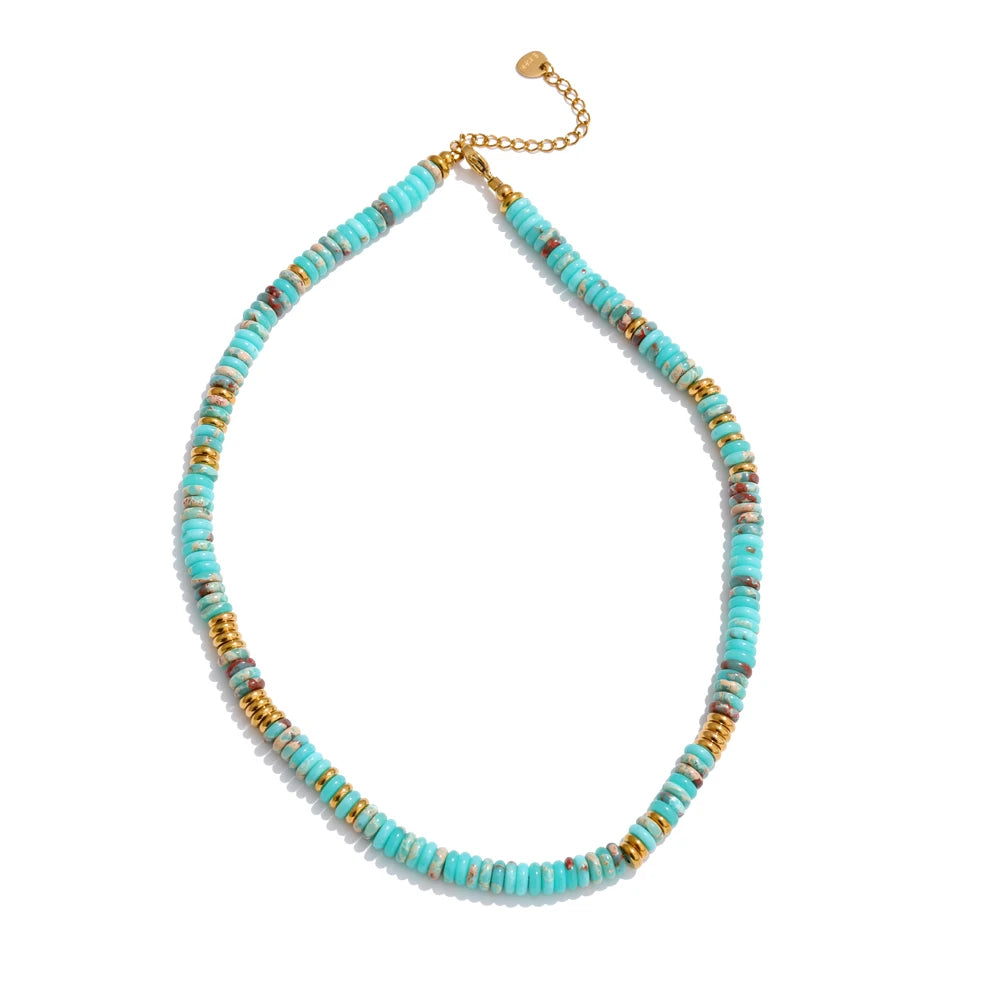 Colorful Natural Stone Beads Handmade Necklaces