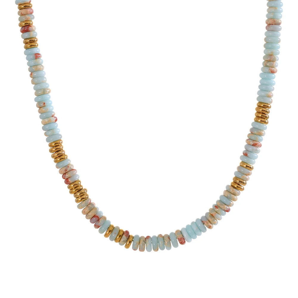 Colorful Natural Stone Beads Handmade Necklaces