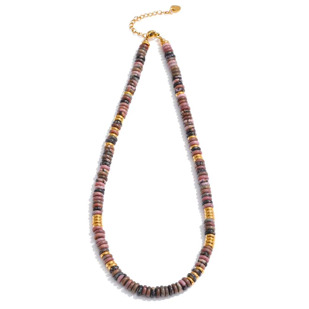 Colorful Natural Stone Beads Handmade Necklaces