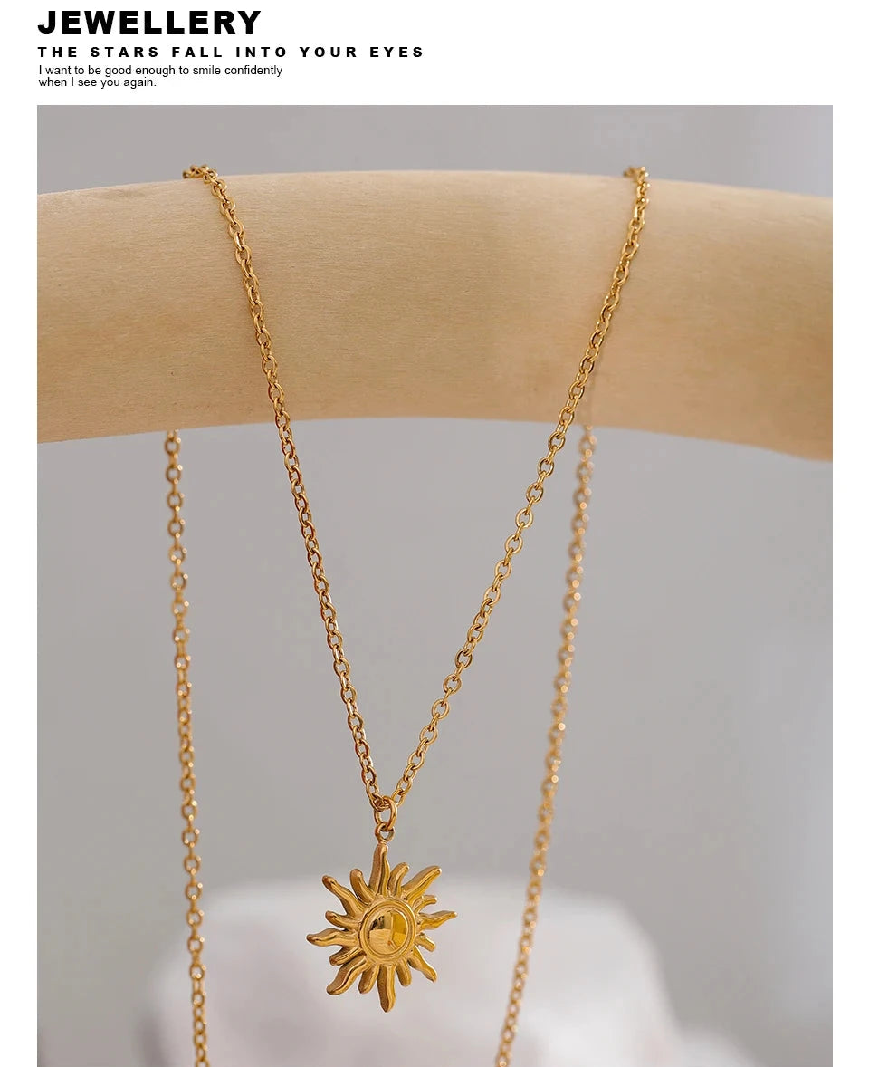 Sun Pendant Necklace