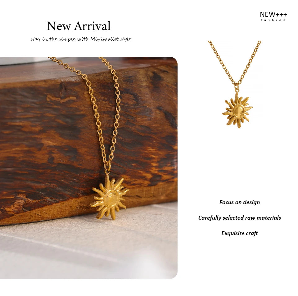 Sun Pendant Necklace