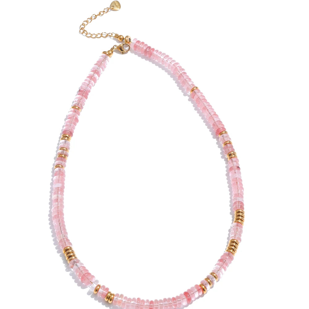 Colorful Natural Stone Beads Handmade Necklaces