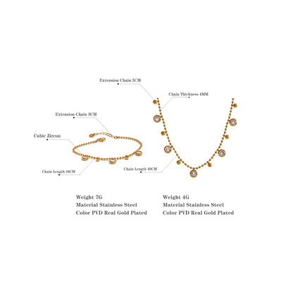 Tracy Necklace & bracelet